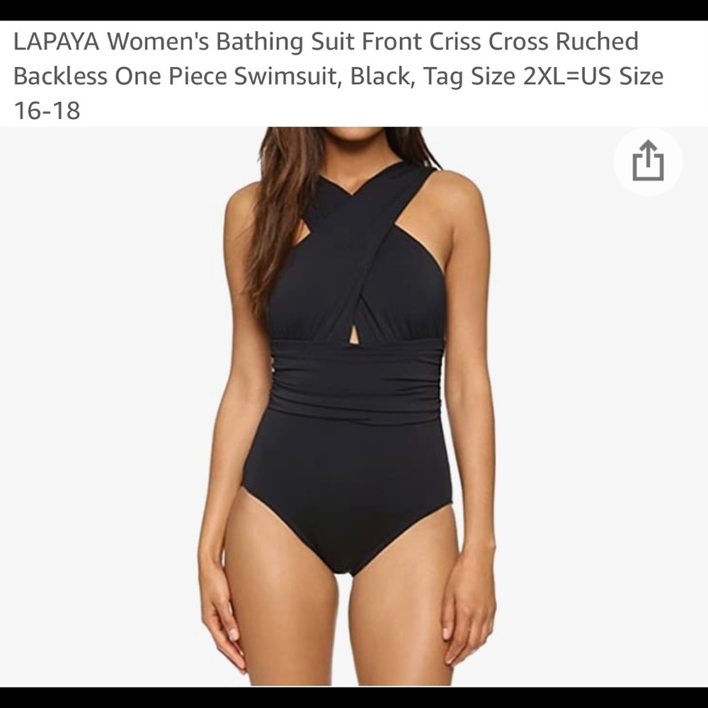 Women’s black swimsuit size 16-18 XXL brand new